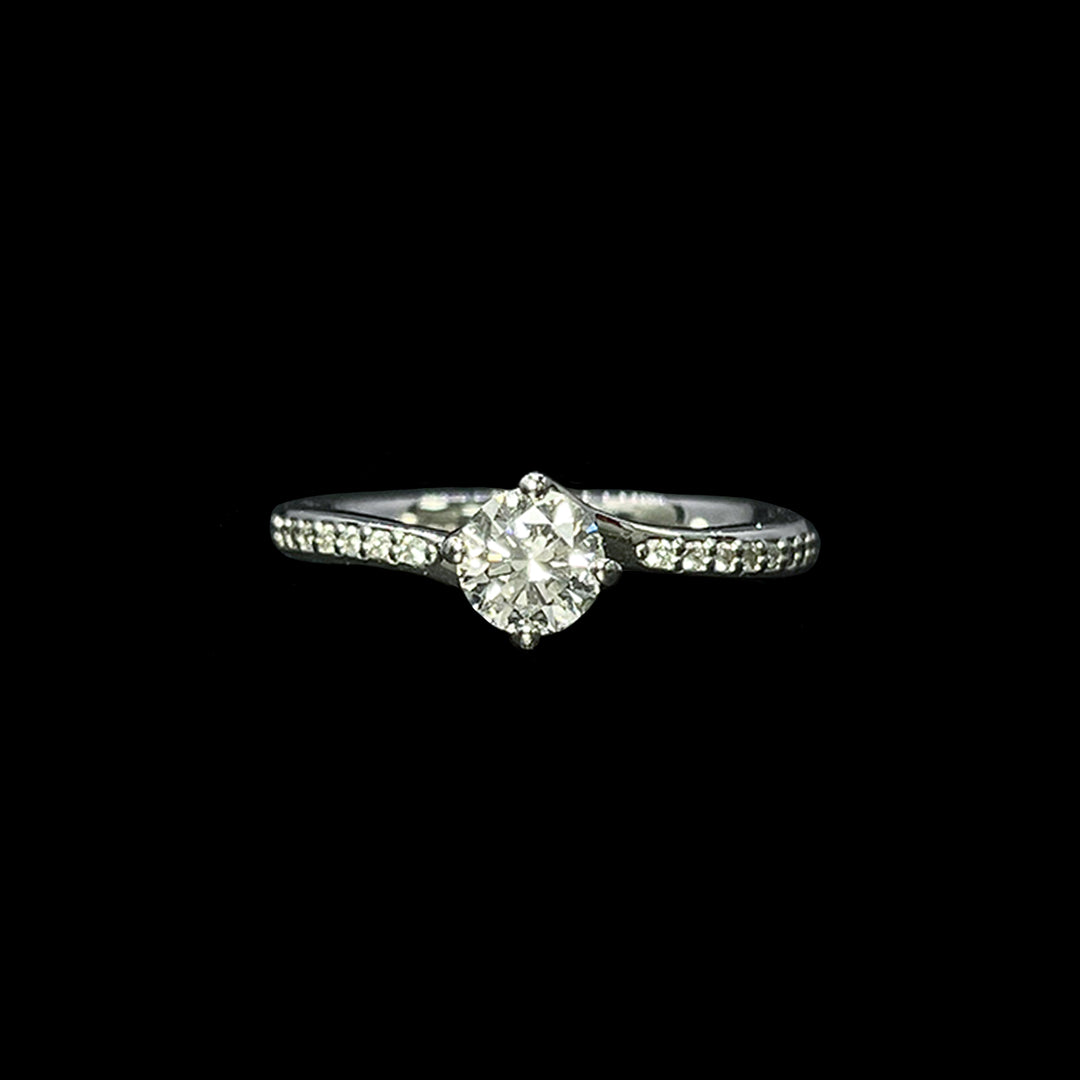 Diamond solitaire | Round brilliant | Platinum