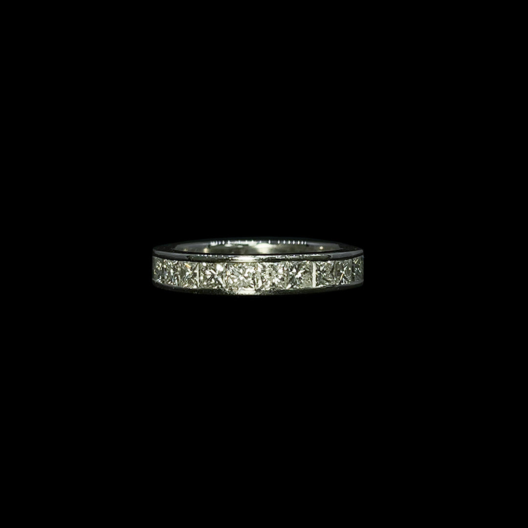 Diamond full eternity ring | Princess cut | Platinum
