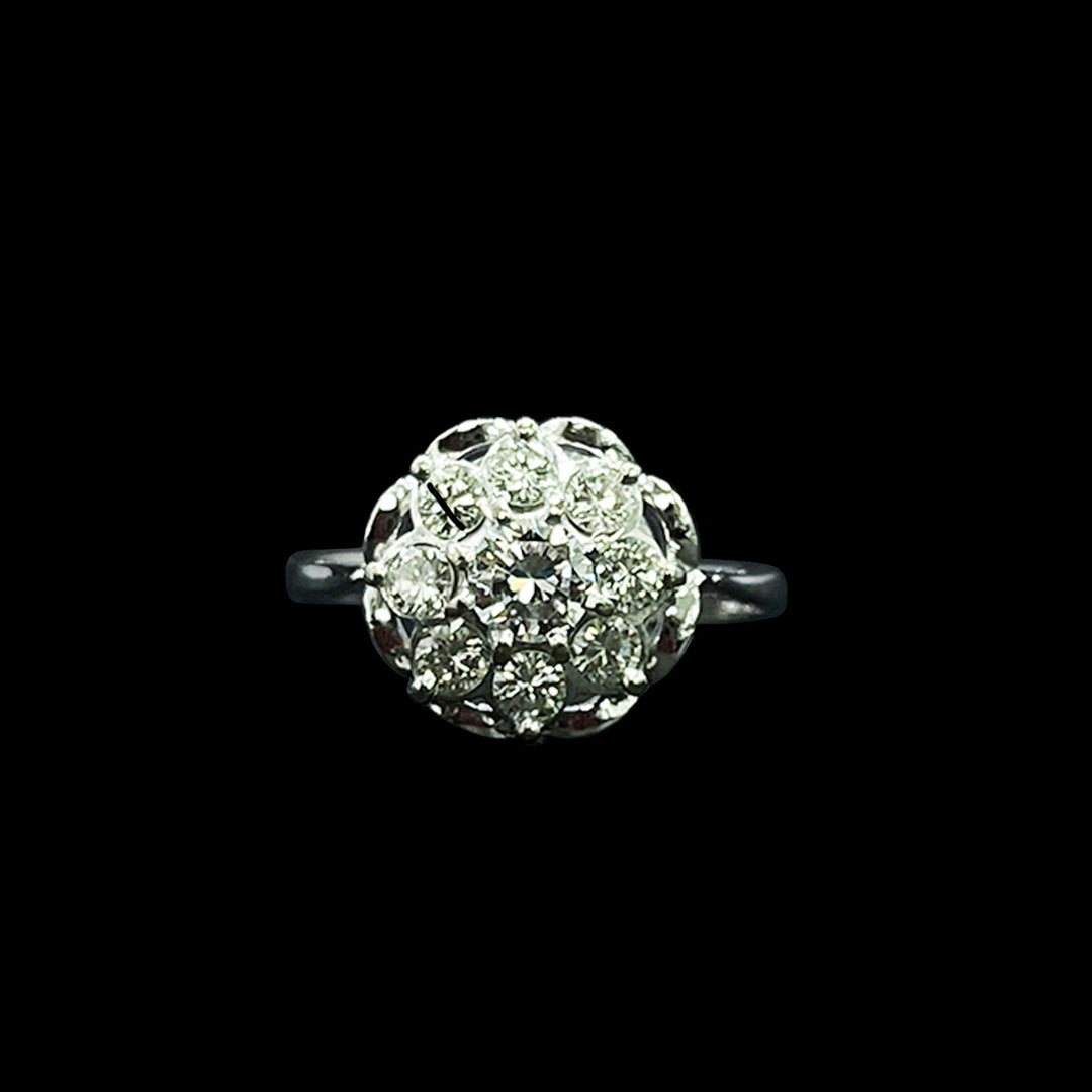 Diamond ring | Cluster | 18ct White Gold