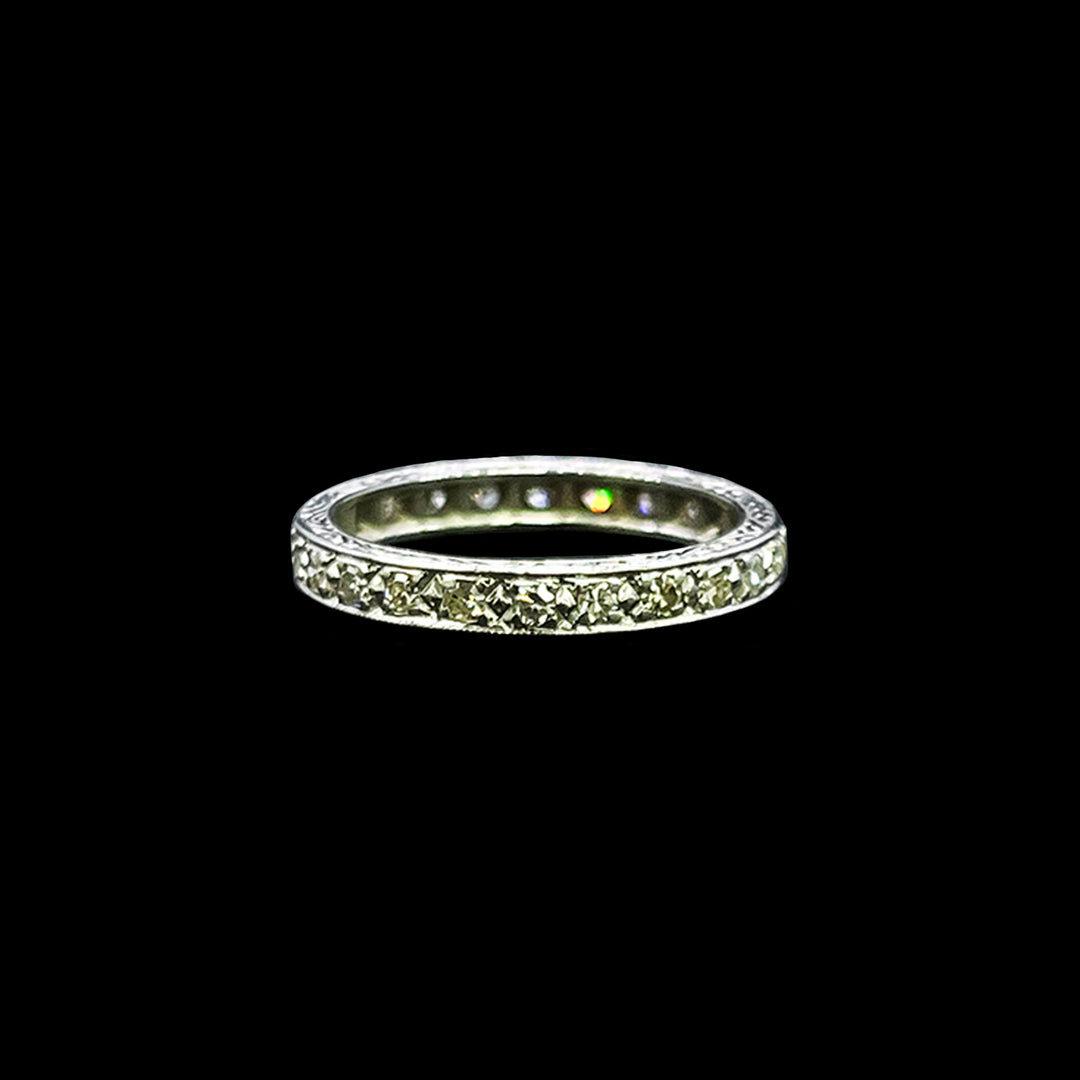 Diamond full eternity band |18ct white gold
