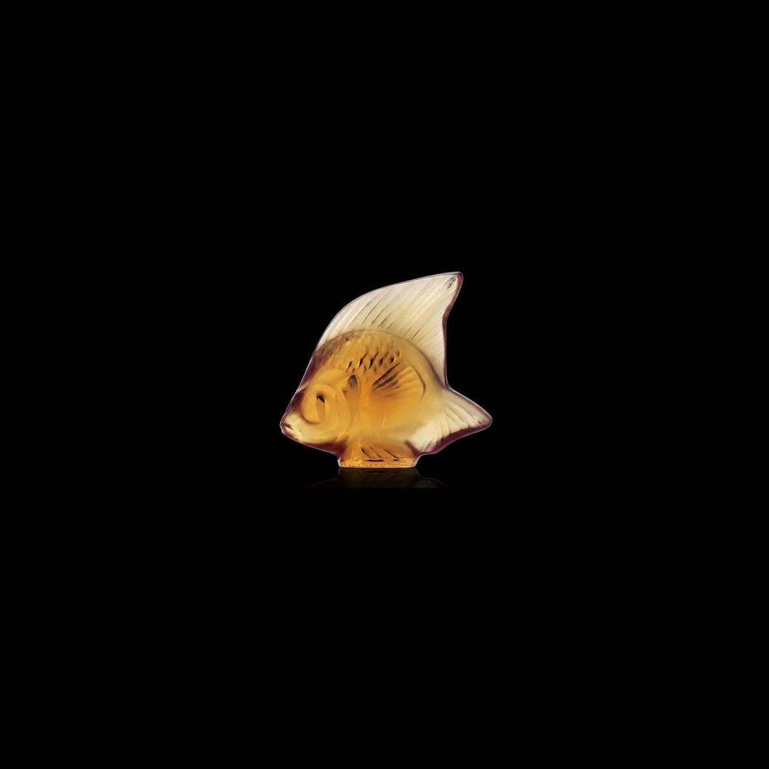 Fish sculpture | Amber crystal | Lalique
