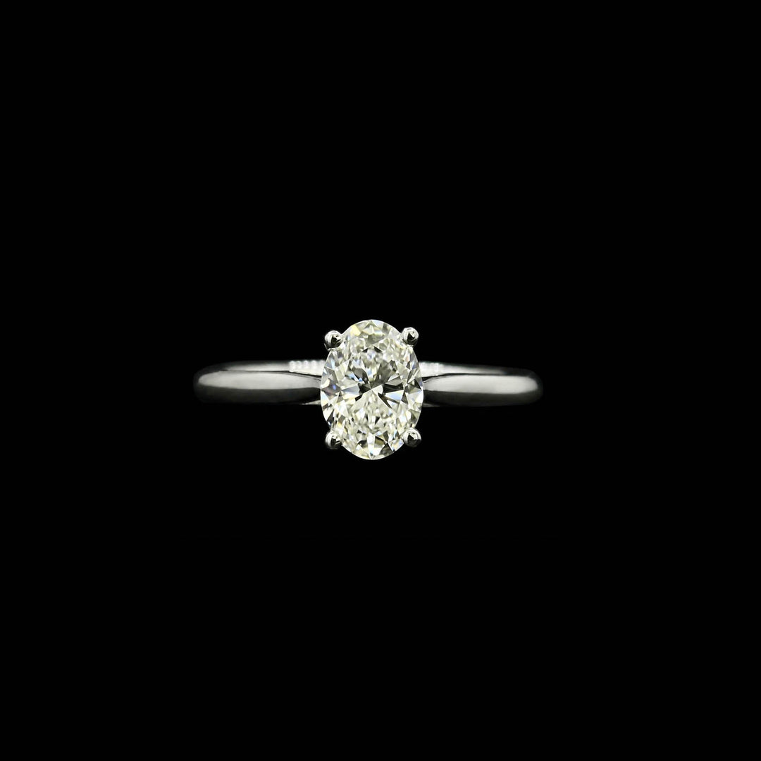 Diamond solitaire | Oval | Platinum