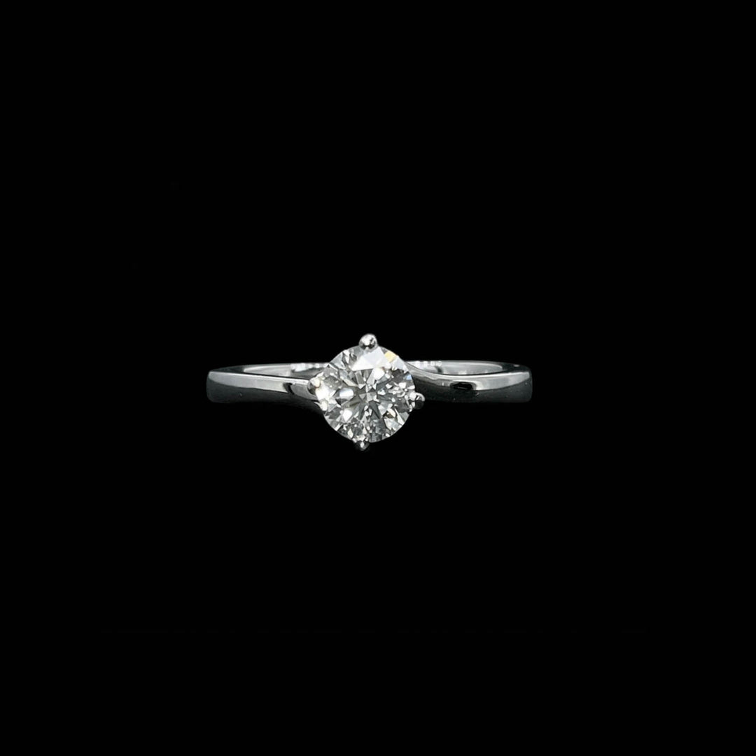 Diamond solitaire | Round brilliant | Platinum