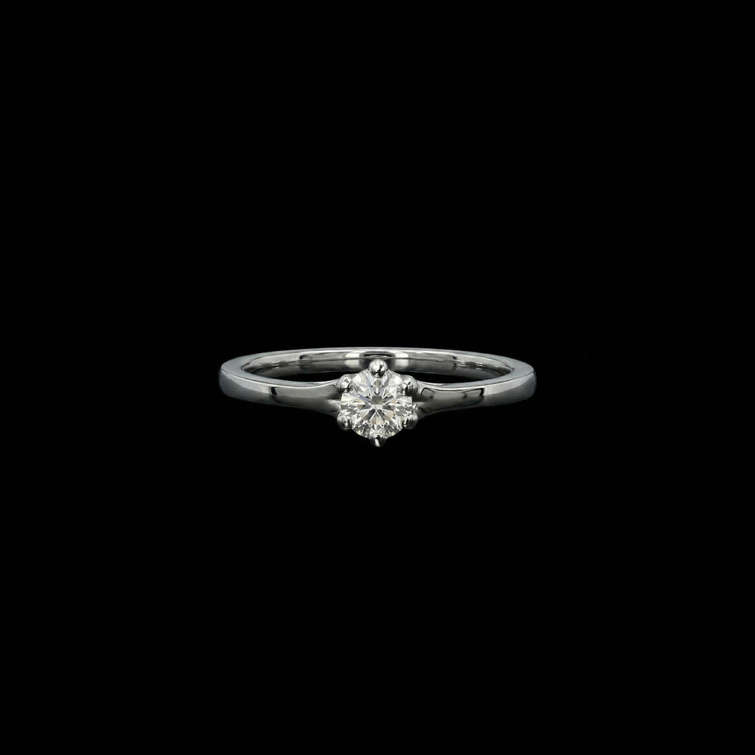 Diamond solitaire | Round brilliant | Platinum