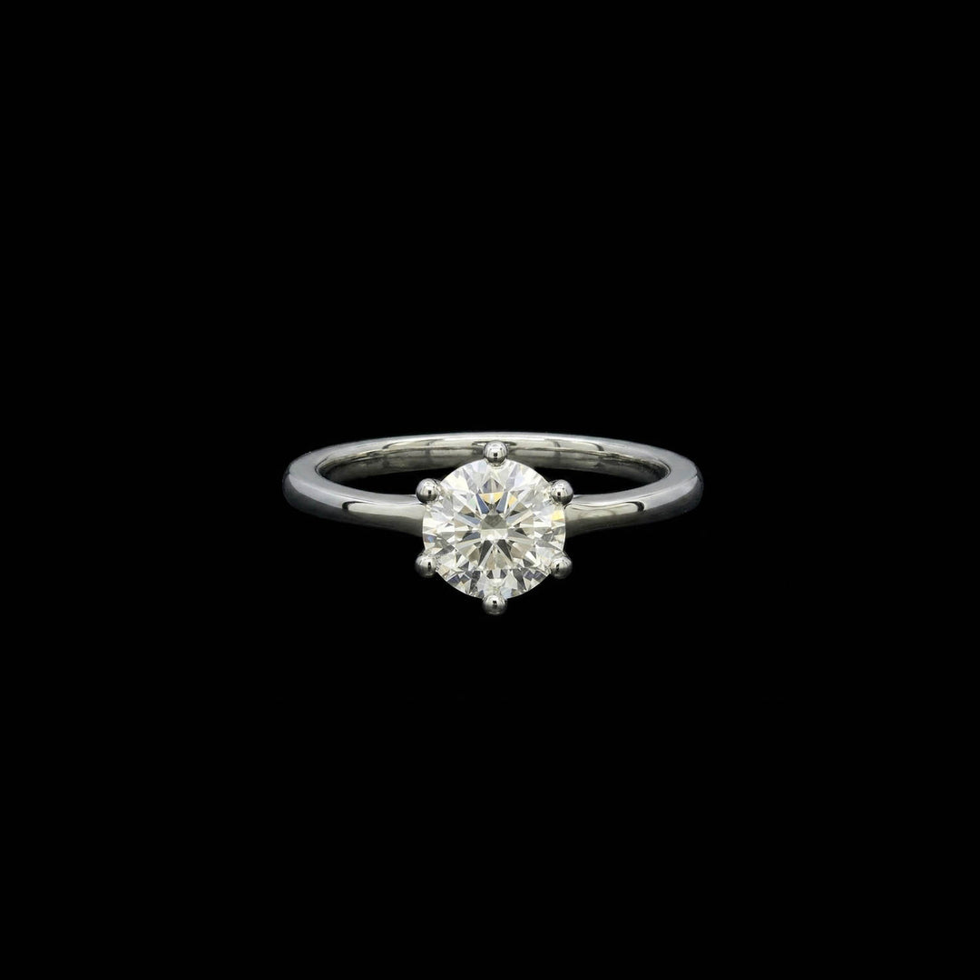 Diamond solitaire | Round brilliant | Platinum