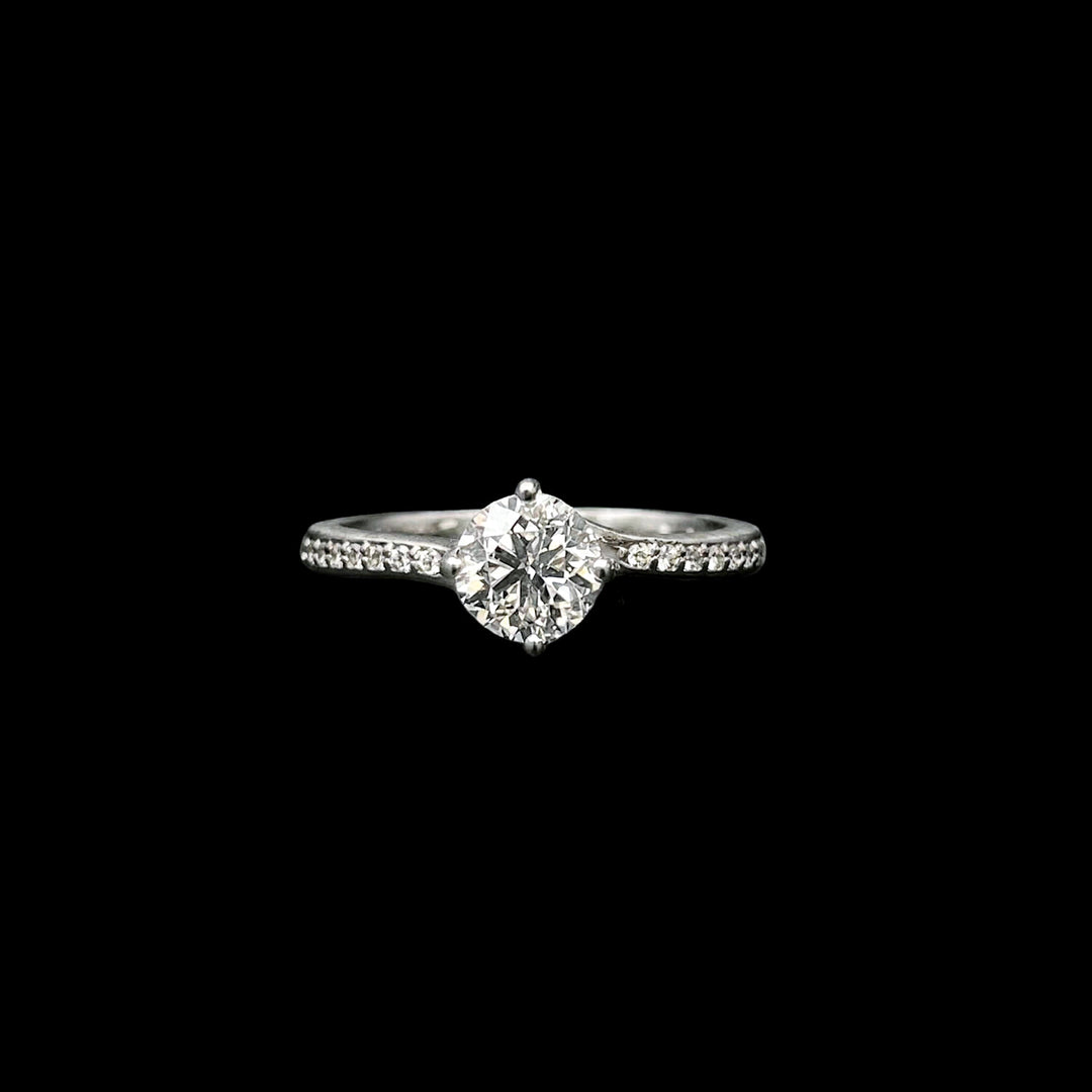 Diamond solitaire | Round brilliant | Platinum