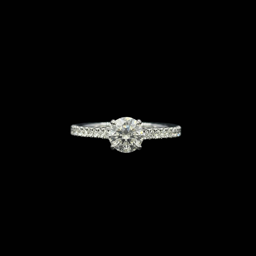 Diamond solitaire | Round brilliant | Platinum