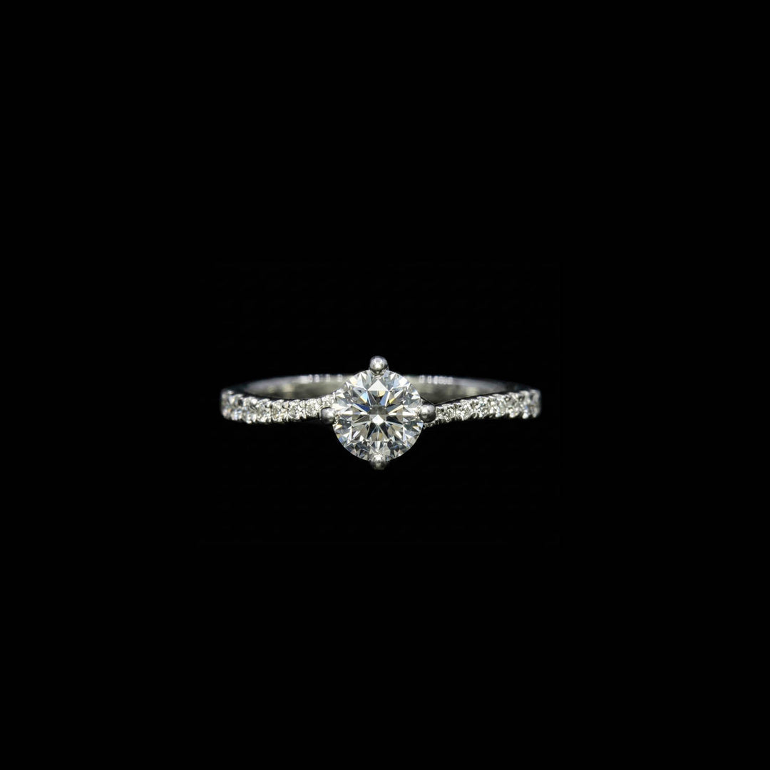 Diamond solitaire | Round brilliant | Platinum