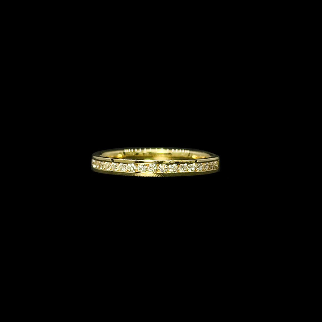 Diamond full eternity band | Channel set | 18ct Yellow Gold