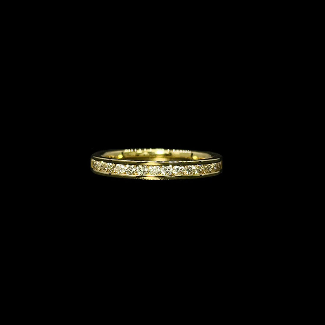 Diamond full eternity band | Channel set | 18ct Yellow Gold