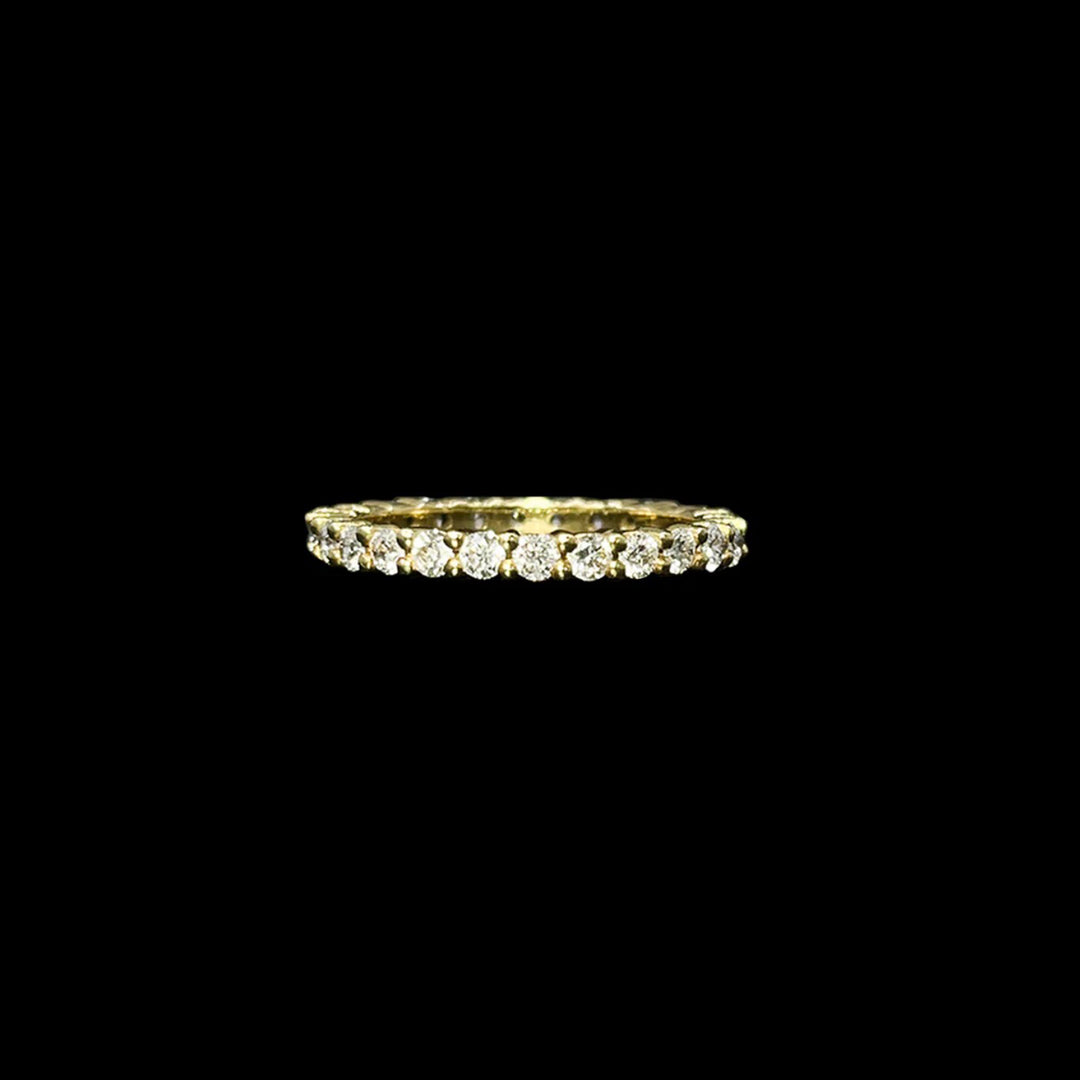 Diamond full eternity band | 18ct Yellow Gold