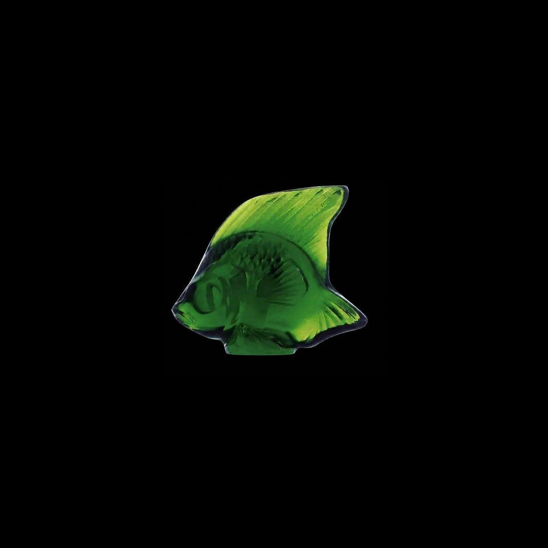 Fish sculpture | Green Amazon Crystal | Lalique